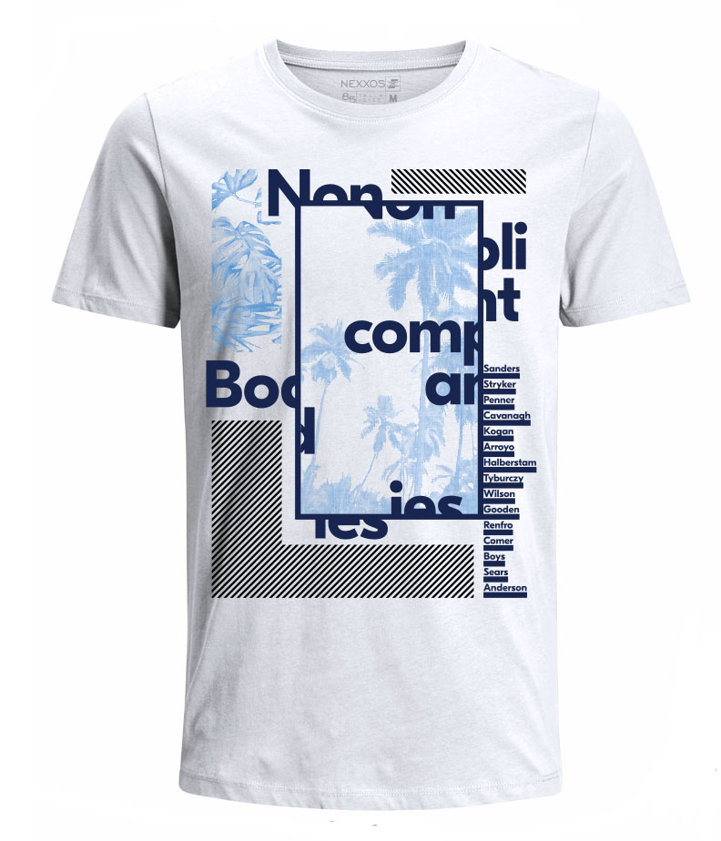 Nexxos Studio - Camiseta para Niño Tejido de Punto 100% Algodón Tubular Manga Corta Nexxos 45290