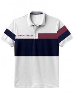 Camiseta para Hombre Tipo Polo en Tejido Fraccionado 96% Algodón 4% Elastano Manga Corta Nexxos 39399