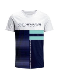 Camiseta para hombre en Tejido De Punto 100% Algodón Peinado Abierto Manga Corta marca Nexxos 39677