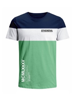 Camiseta para hombre en Tejido De Punto 100% Algodón Peinado Abierto Manga Corta marca Nexxos 39735